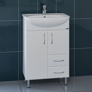 Тумба под раковину СанТа Уют 201088 55см белый